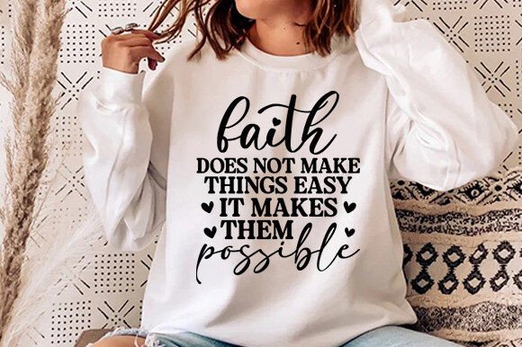 Faith Svg, Inspirational Svg: A Thoughtful Embroidery Design for Heartfelt Projects