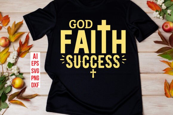 God Faith Success T-Shirt Embroidery Design Review