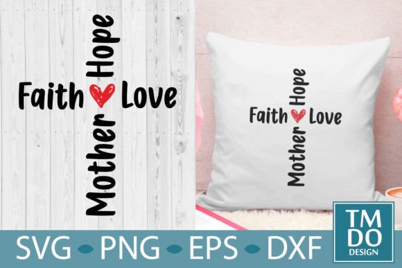Review of Mother Cross Faith Hope Love Christian Embroidery Design