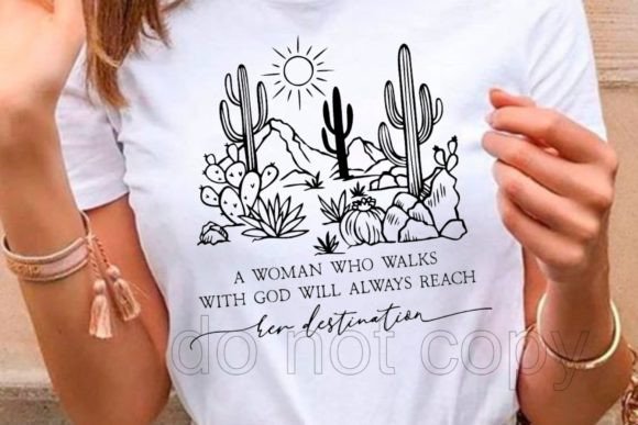Walks with God Desert SVG Faith Design Review